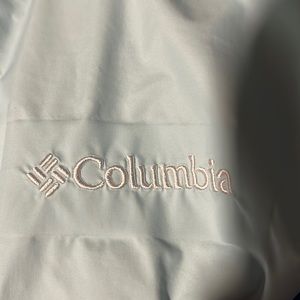 Blue Columbia rain coat